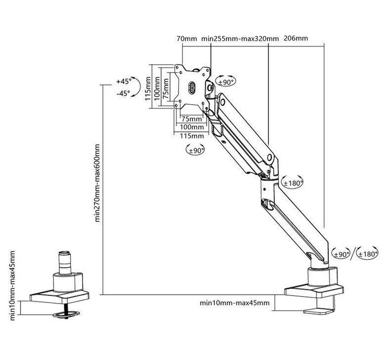 stoyka-neomounts-monitor-arm-10-49-gas-spring-neomounts-by-newstar-nm-d775blac